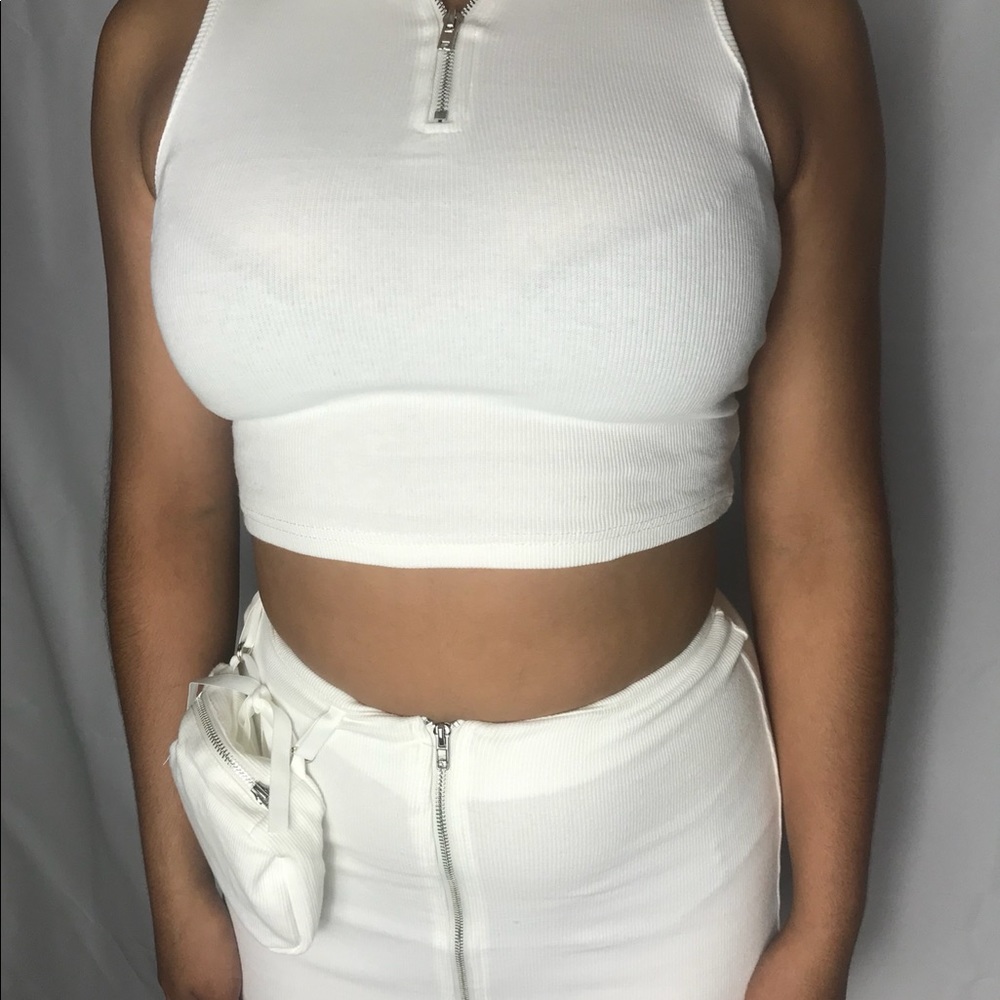 White Zippered 3 piece set